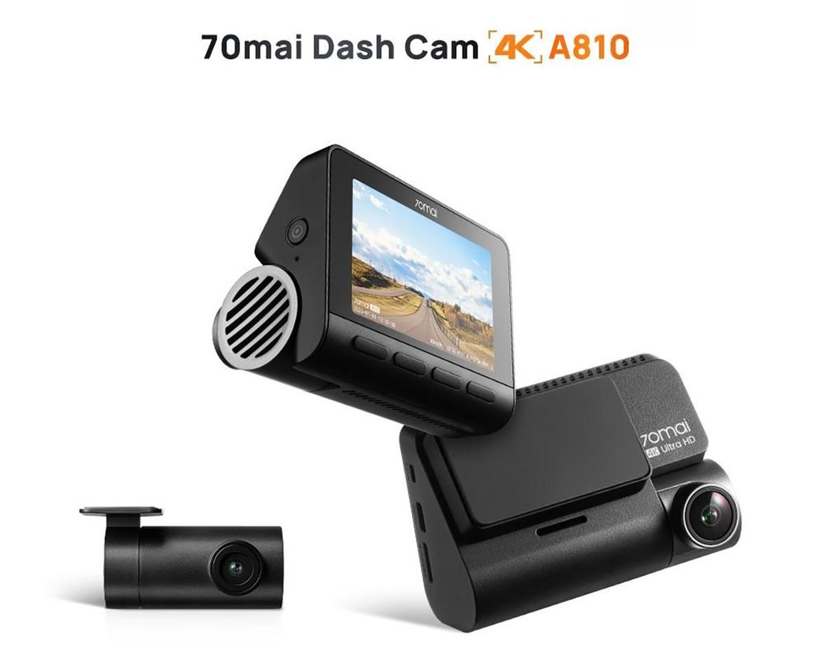 70mai Dash Cam A810 4K HDR (Dual Channel / Sony STARVIS 2 / ADAS / GPS Terbina)